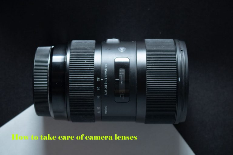 How to take care of camera lenses